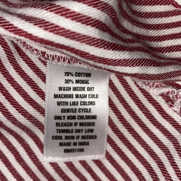 True Craft striped high low babydoll top size extra large - Picture 6 of 7